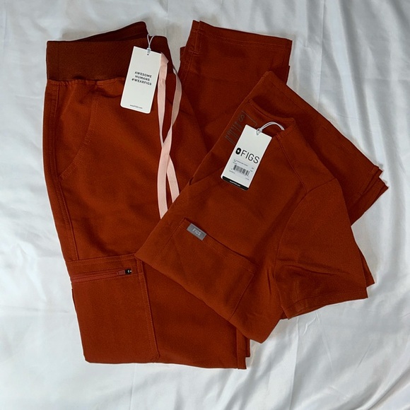 NWT FIGS AUBURN SET TOP XS, PANTS S - Picture 2 of 4
